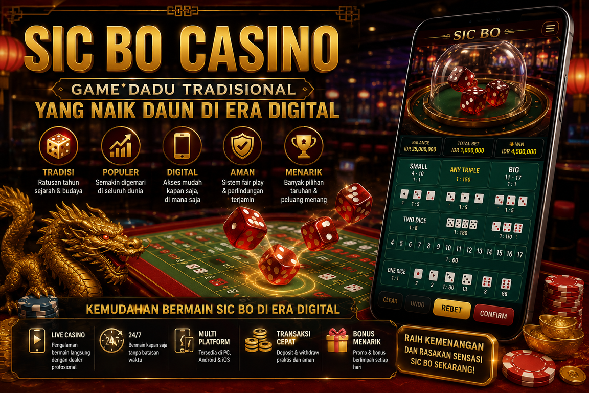 Sic Bo Casino: Game Dadu Tradisional yang Naik Daun di Era Digital