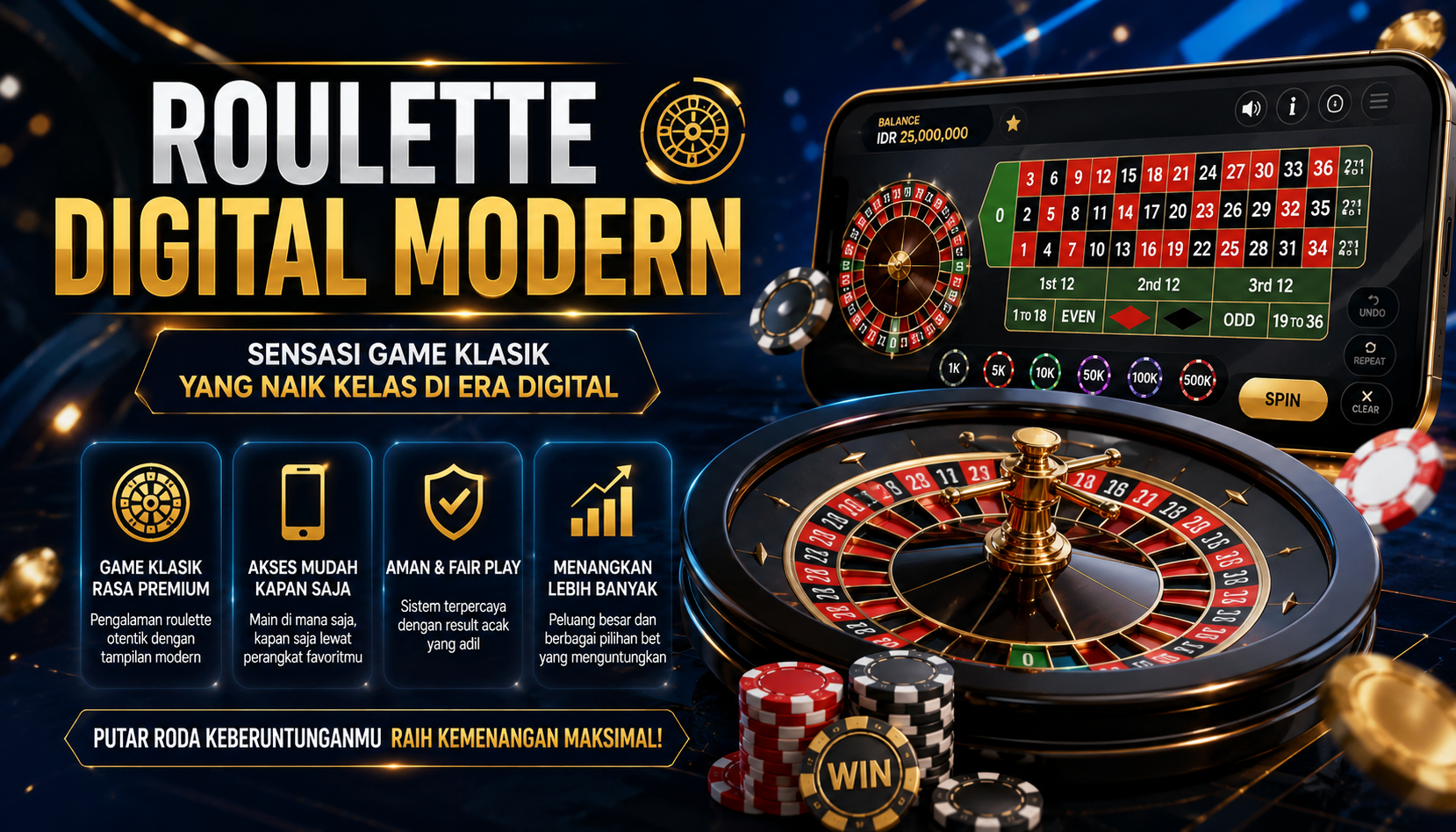 Roulette Digital Modern: Sensasi Game Klasik yang Naik Kelas di Era Digital